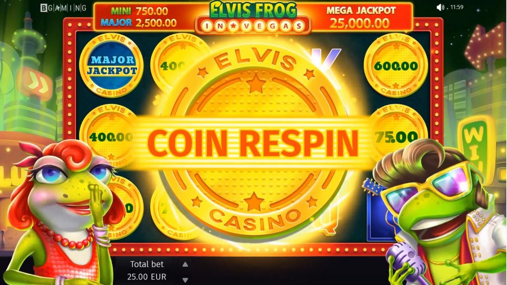 Elvis Frog in Vegas slot Big Win 2025